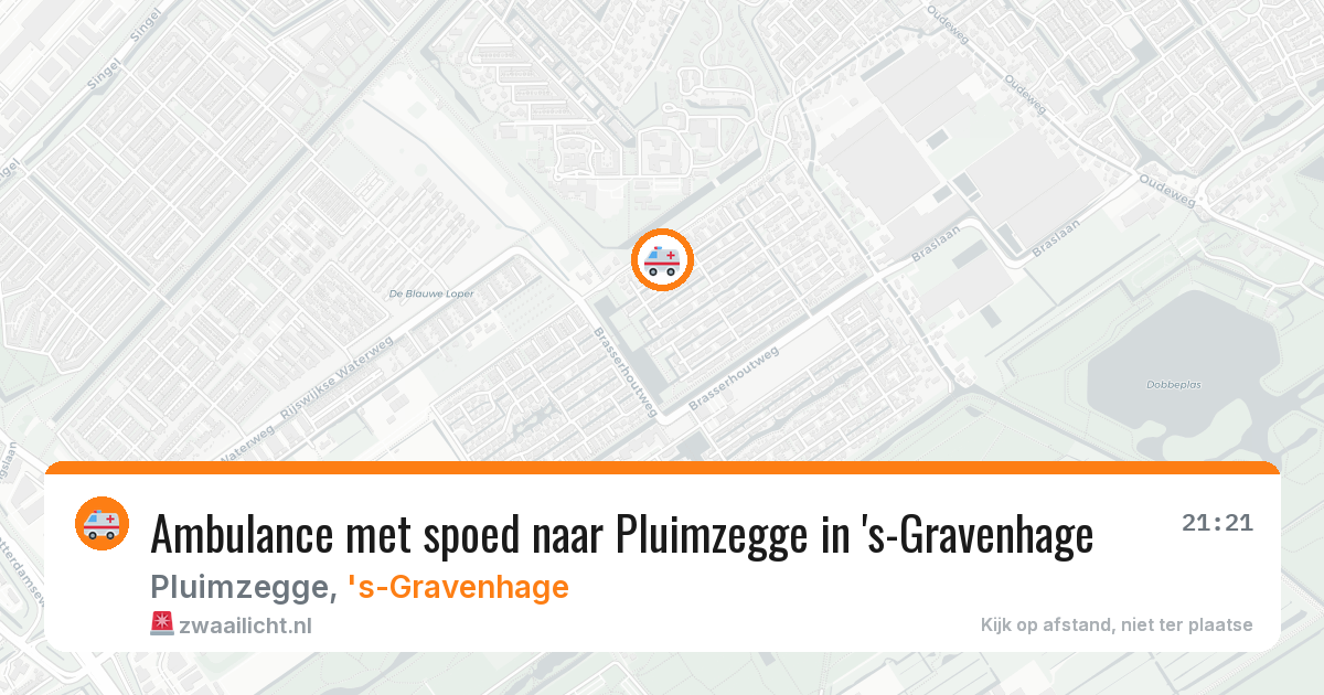 Ambulance met spoed naar Pluimzegge in 's-Gravenhage — 9 mei 2026