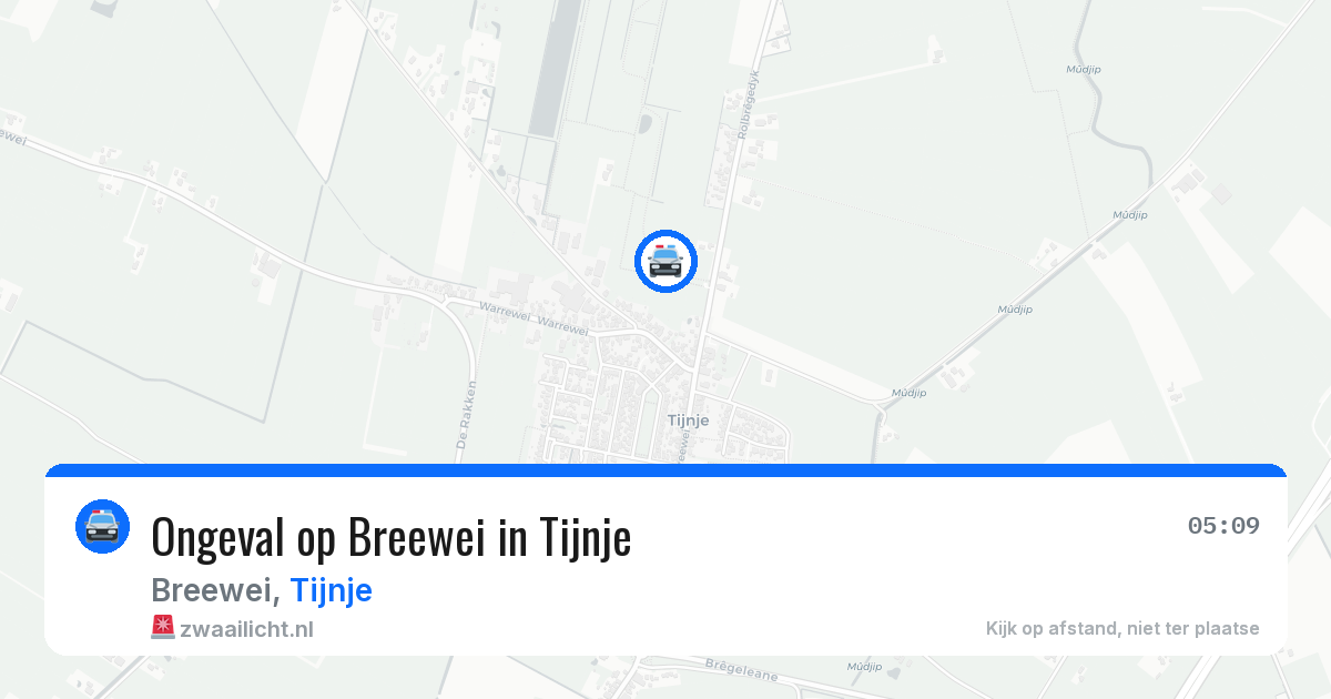Ongeval op Breewei in Tijnje — 4 apr 2026