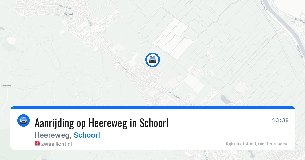 Aanrijding op Heereweg in Schoorl — 7 mei 2026