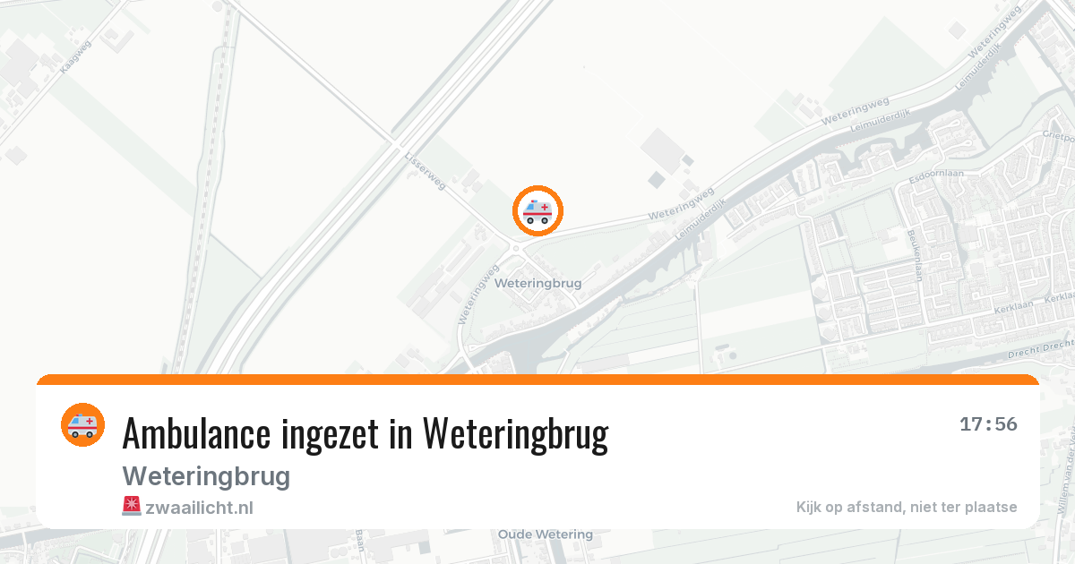 Ambulance ingezet in Weteringbrug — 2 jul 2026