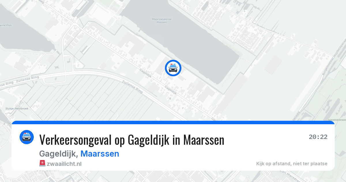 Verkeersongeval op Gageldijk in Maarssen — 5 aug 2026
