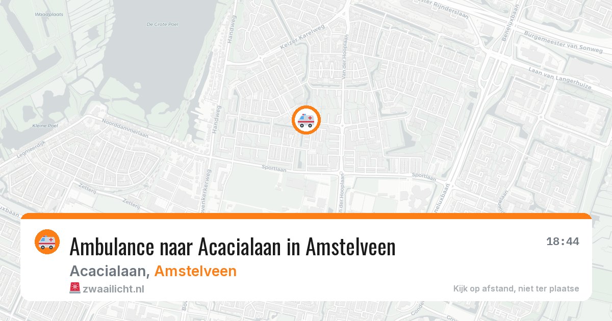 Ambulance naar Acacialaan in Amstelveen — 2 mei 2026
