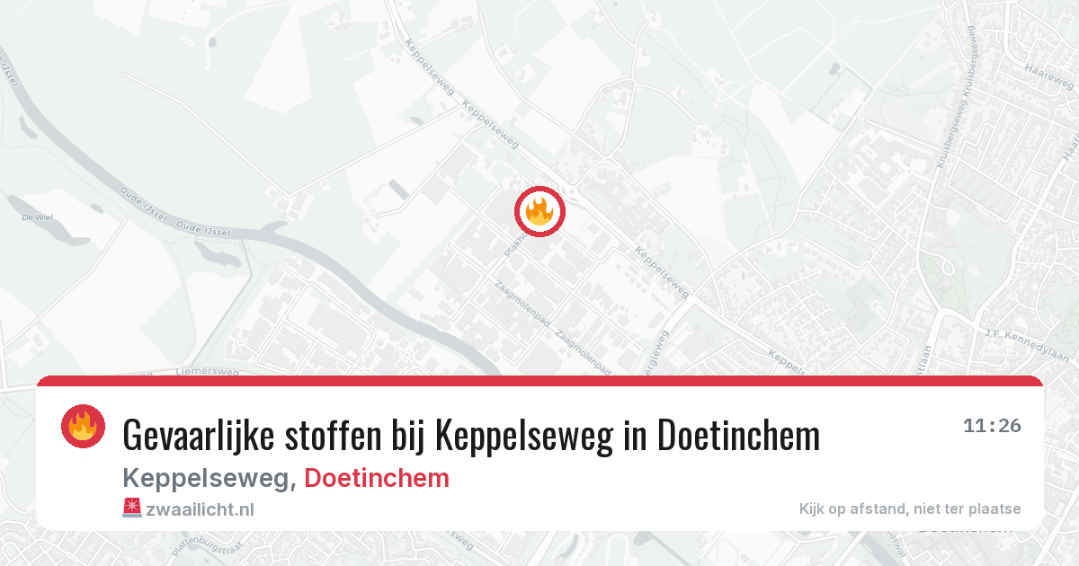 Gevaarlijke stoffen bij Keppelseweg in Doetinchem — 2 jun 2026
