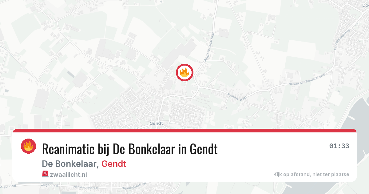 Reanimatie bij De Bonkelaar in Gendt — 27 feb 2026