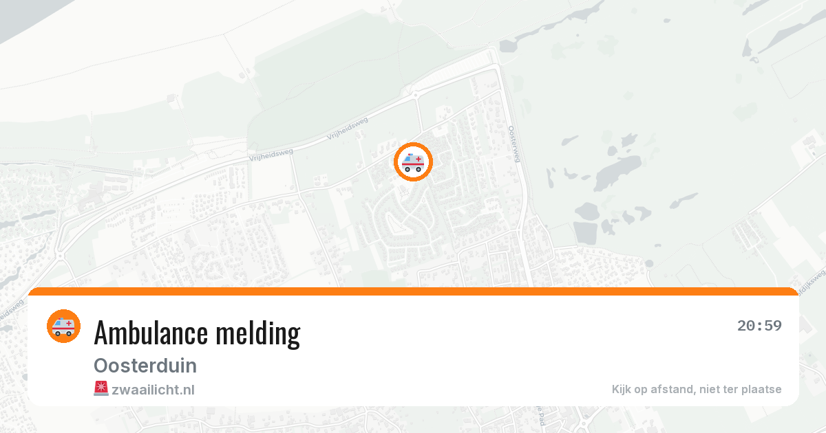 Ambulance melding — 6 aug 2026