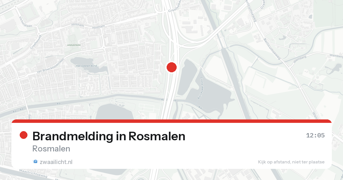 Brandmelding in Rosmalen — 15 aug 2026