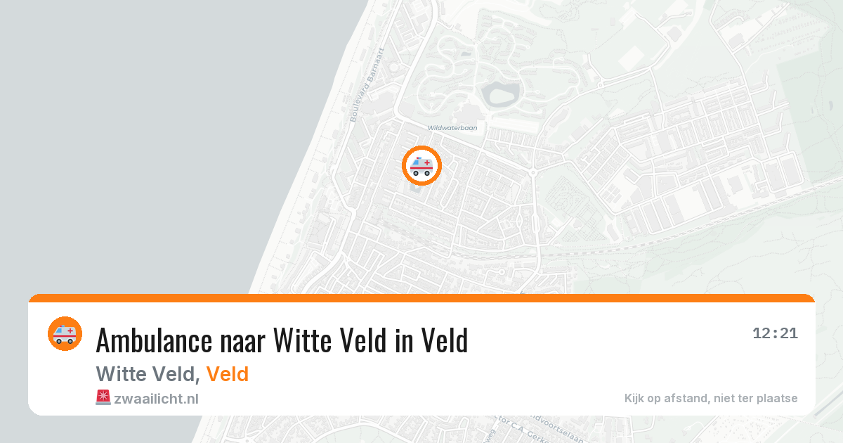 Ambulance naar Witte Veld in Veld — 24 jun 2026