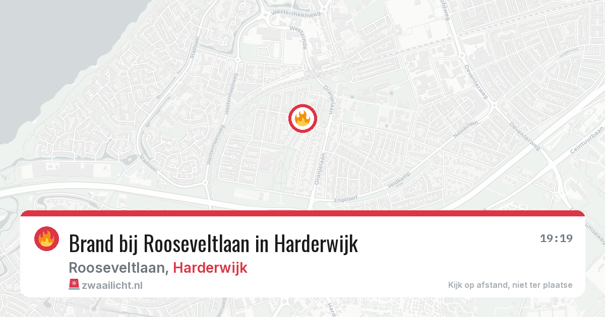 Brand bij Rooseveltlaan in Harderwijk — 11 apr 2026