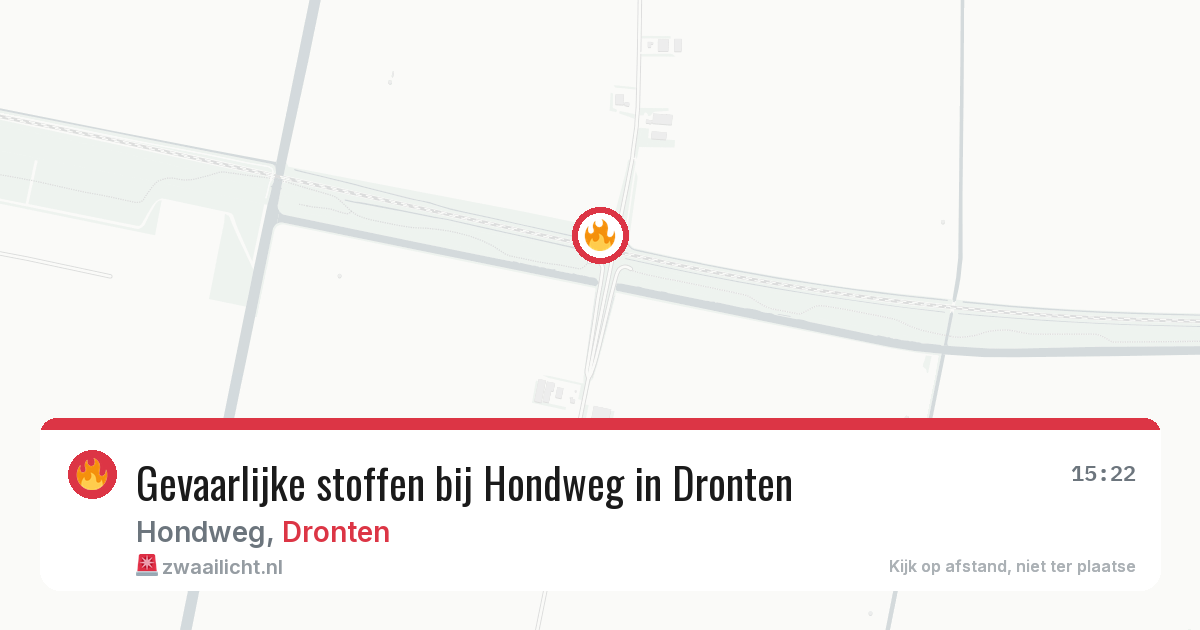 Gevaarlijke stoffen bij Hondweg in Dronten — 3 mei 2026