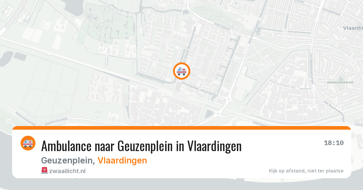 Ambulance naar Geuzenplein in Vlaardingen — 21 mei 2026