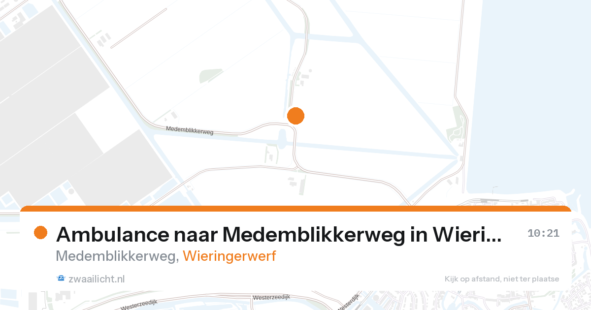 Ambulance naar Medemblikkerweg in Wieringerwerf — 14 jun 2026