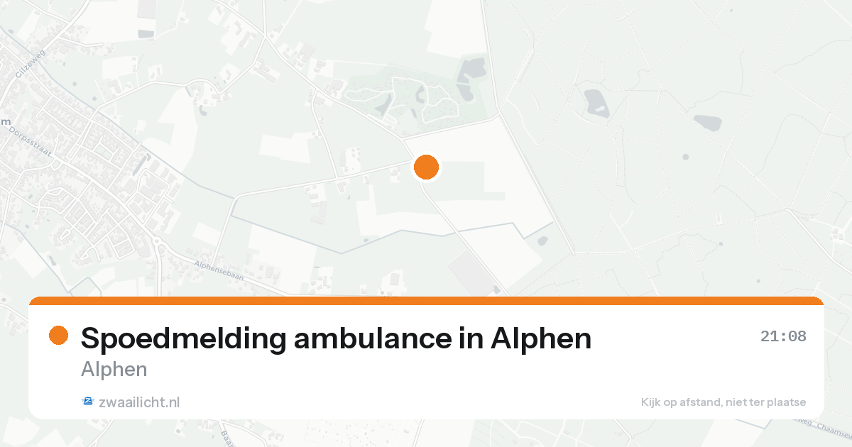 Spoedmelding ambulance in Alphen — 23 aug 2026