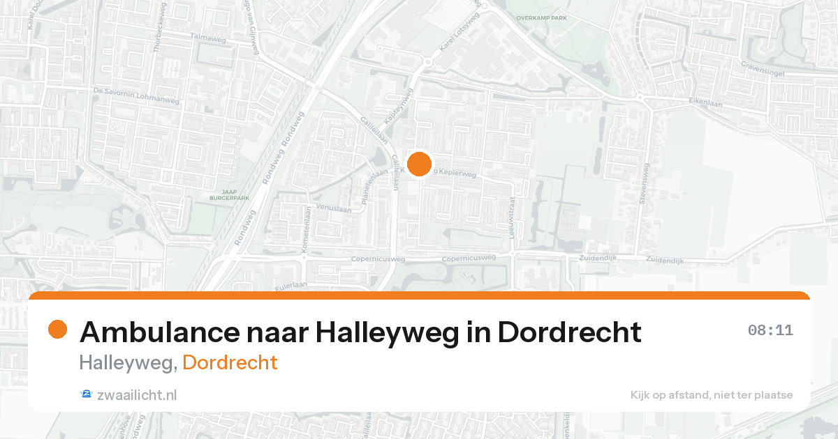 Ambulance naar Halleyweg in Dordrecht — 7 feb 2026