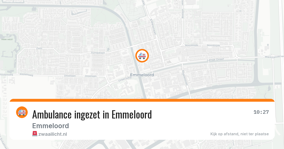 Ambulance ingezet in Emmeloord — 22 mei 2026