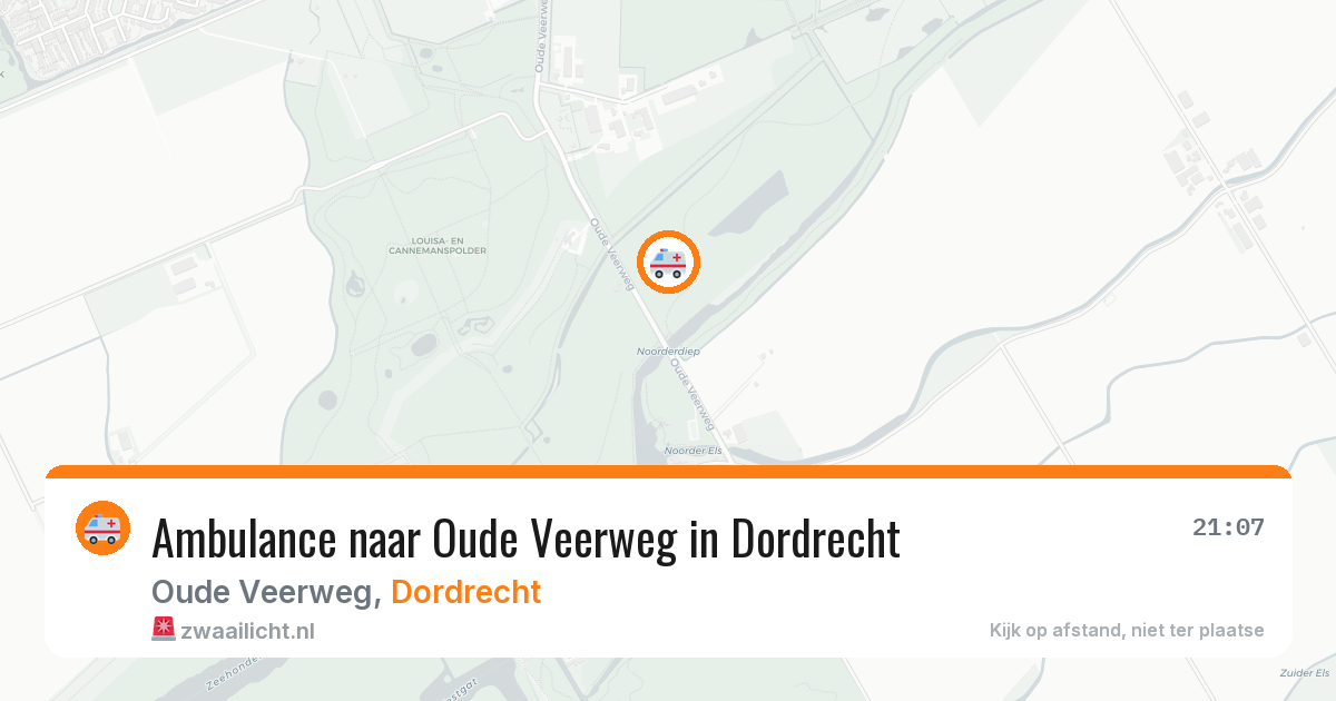 Ambulance naar Oude Veerweg in Dordrecht — 20 jul 2026