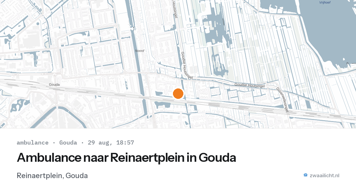 Ambulance naar Reinaertplein in Gouda — 29 aug 2026