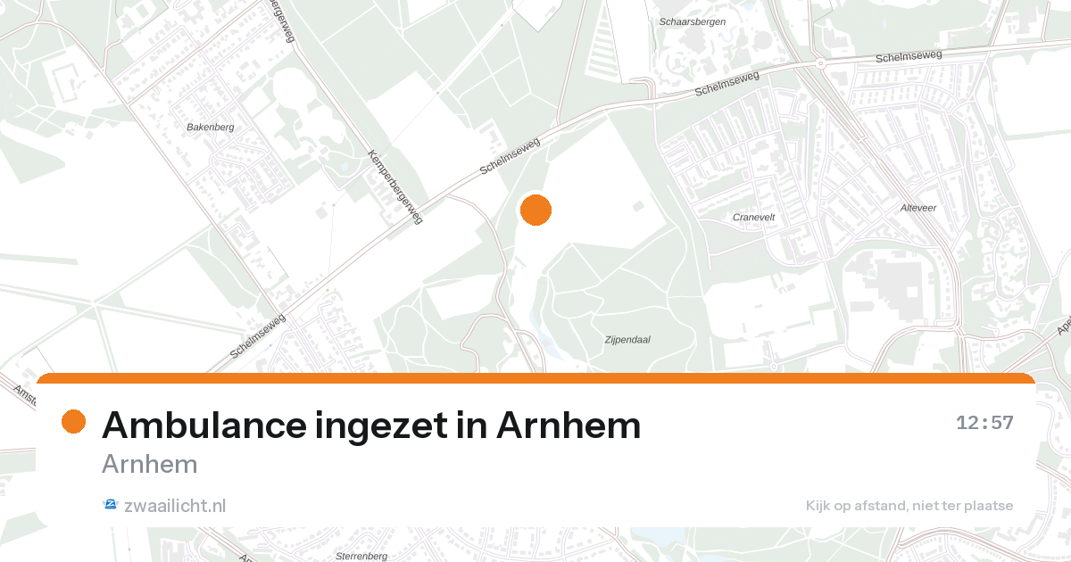 Ambulance ingezet in Arnhem — 28 aug 2026