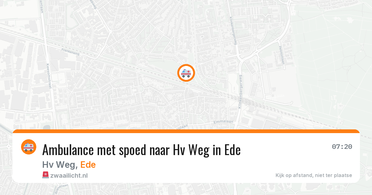 Ambulance met spoed naar Hv Weg in Ede — 12 mei 2026