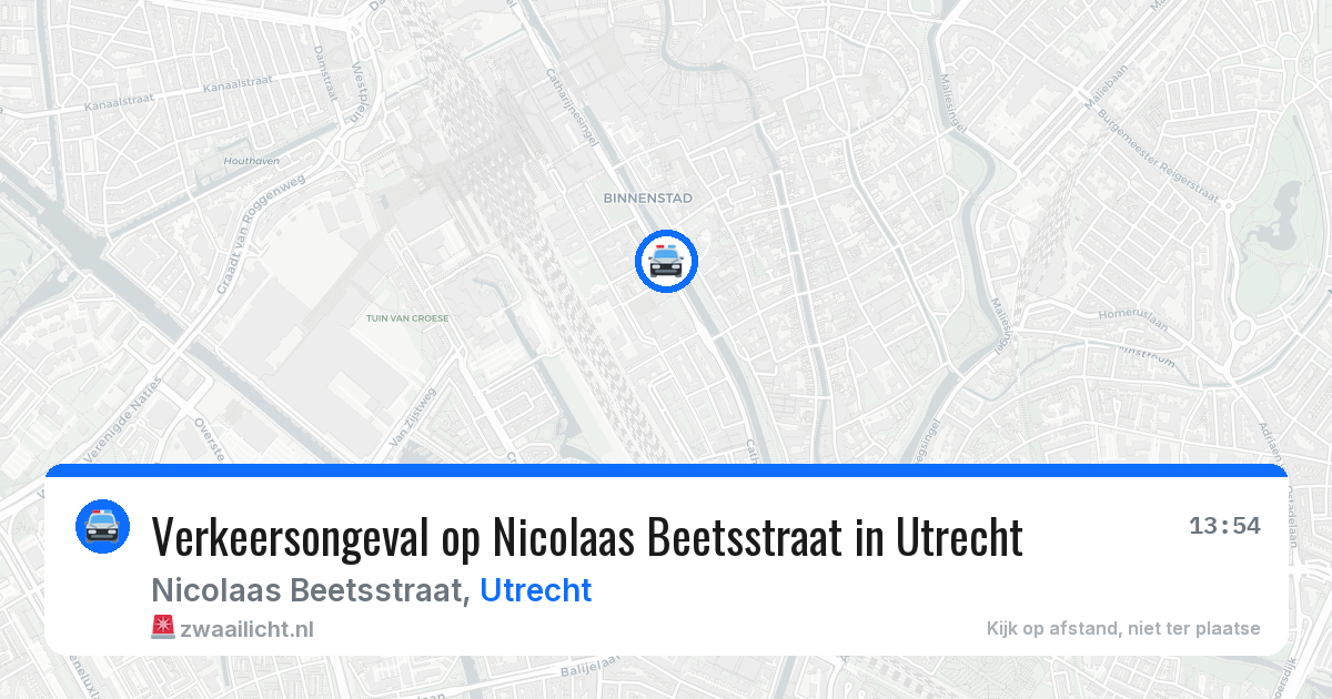 Verkeersongeval op Nicolaas Beetsstraat in Utrecht — 7 jul 2026