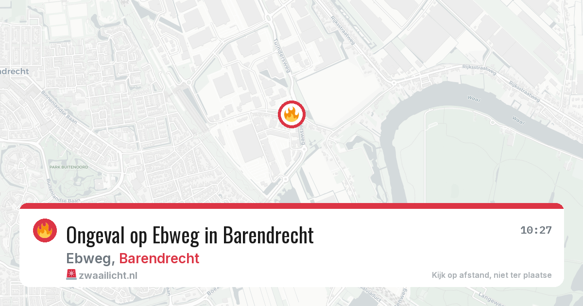 Ongeval op Ebweg in Barendrecht — 23 jun 2026