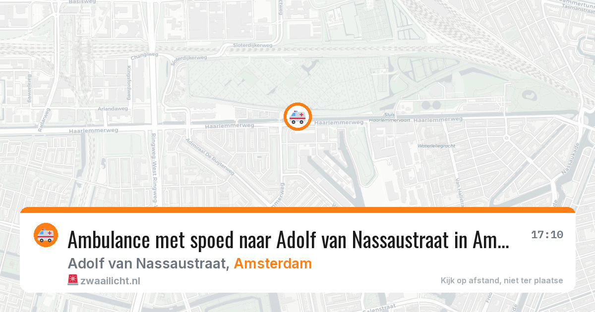 Ambulance met spoed naar Adolf van Nassaustraat in Amsterdam — 1 jul 2026