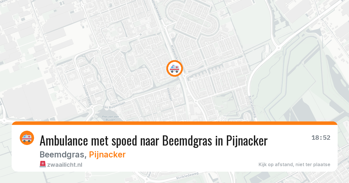 Ambulance met spoed naar Beemdgras in Pijnacker — 11 apr 2026