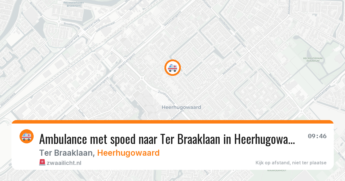Ambulance met spoed naar Ter Braaklaan in Heerhugowaard — 5 jul 2026