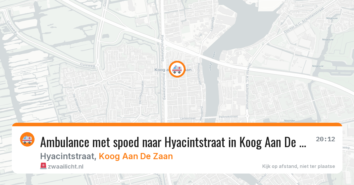 Ambulance met spoed naar Hyacintstraat in Koog Aan De Zaan — 10 feb 2026