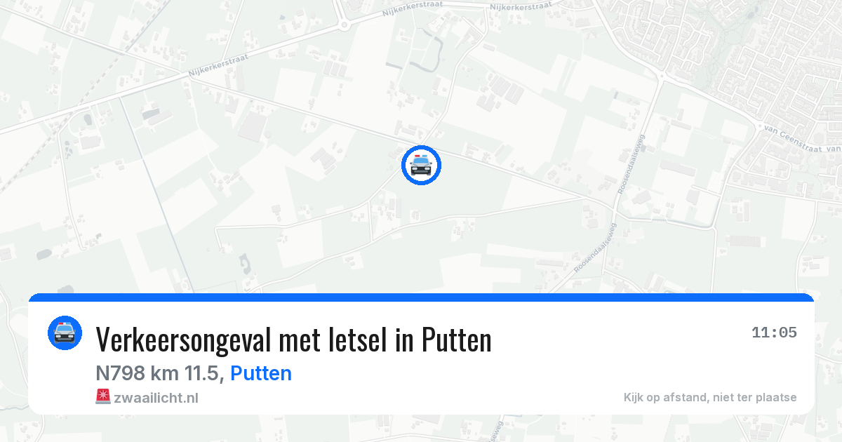 Verkeersongeval met letsel in Putten — 4 mei 2026