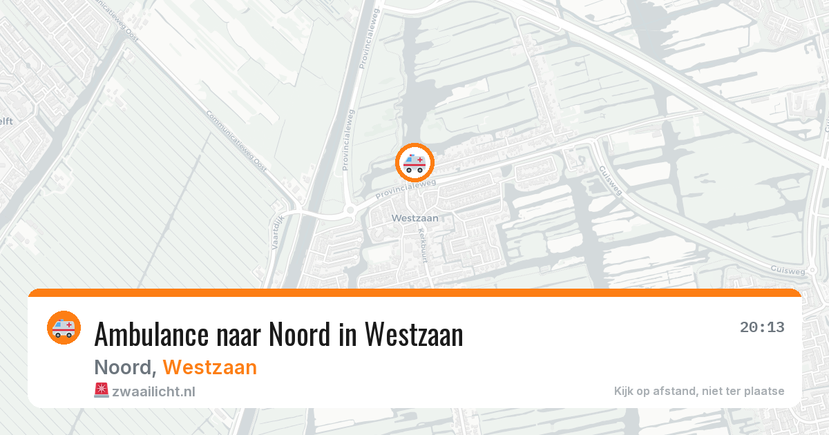Ambulance naar Noord in Westzaan — 25 apr 2026