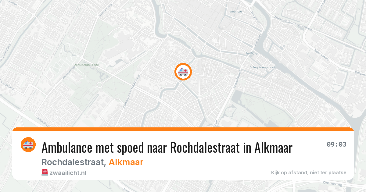 Ambulance met spoed naar Rochdalestraat in Alkmaar — 21 mei 2026