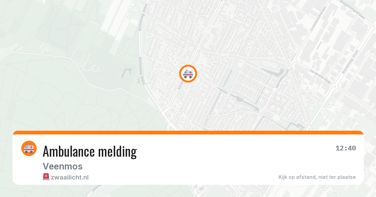 Ambulance melding — 19 mei 2026