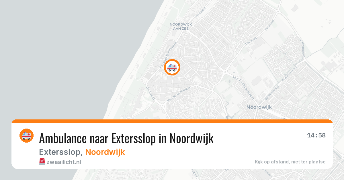 Ambulance naar Extersslop in Noordwijk — 2 aug 2026