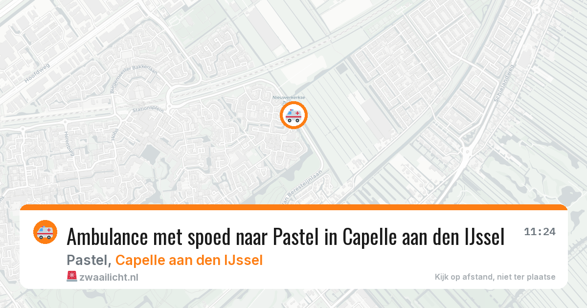 Ambulance met spoed naar Pastel in Capelle aan den IJssel — 23 jul 2026