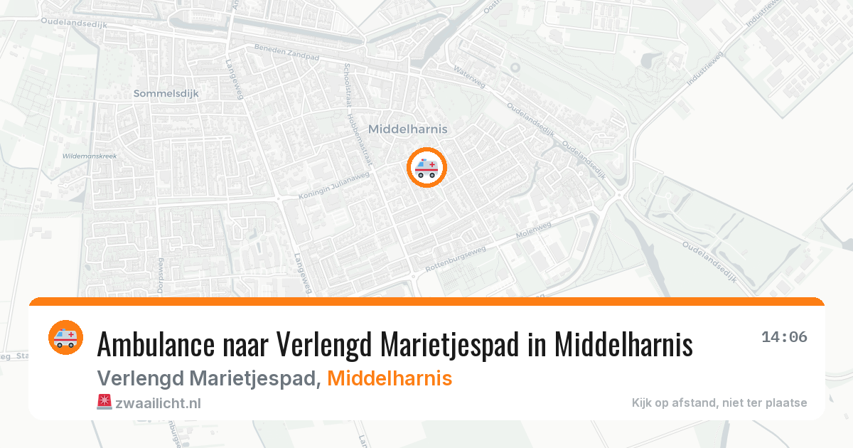 Ambulance naar Verlengd Marietjespad in Middelharnis — 29 mei 2026