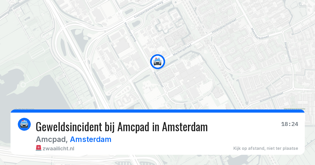 Geweldsincident bij Amcpad in Amsterdam — 14 jun 2026