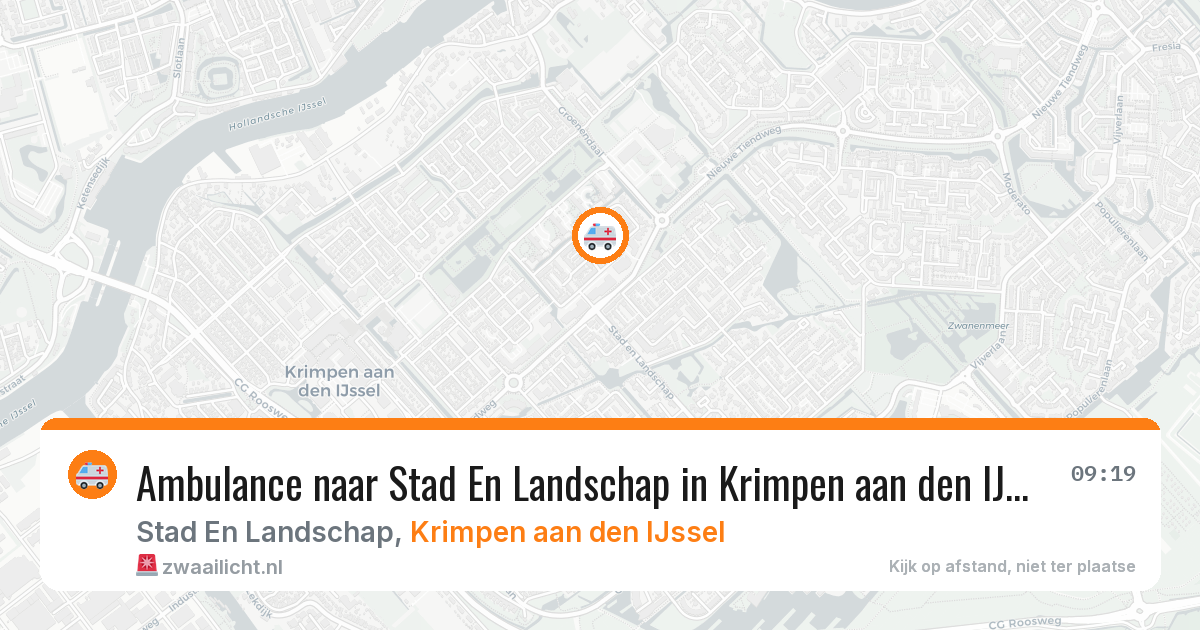 Ambulance naar Stad En Landschap in Krimpen aan den IJssel — 23 apr 2026
