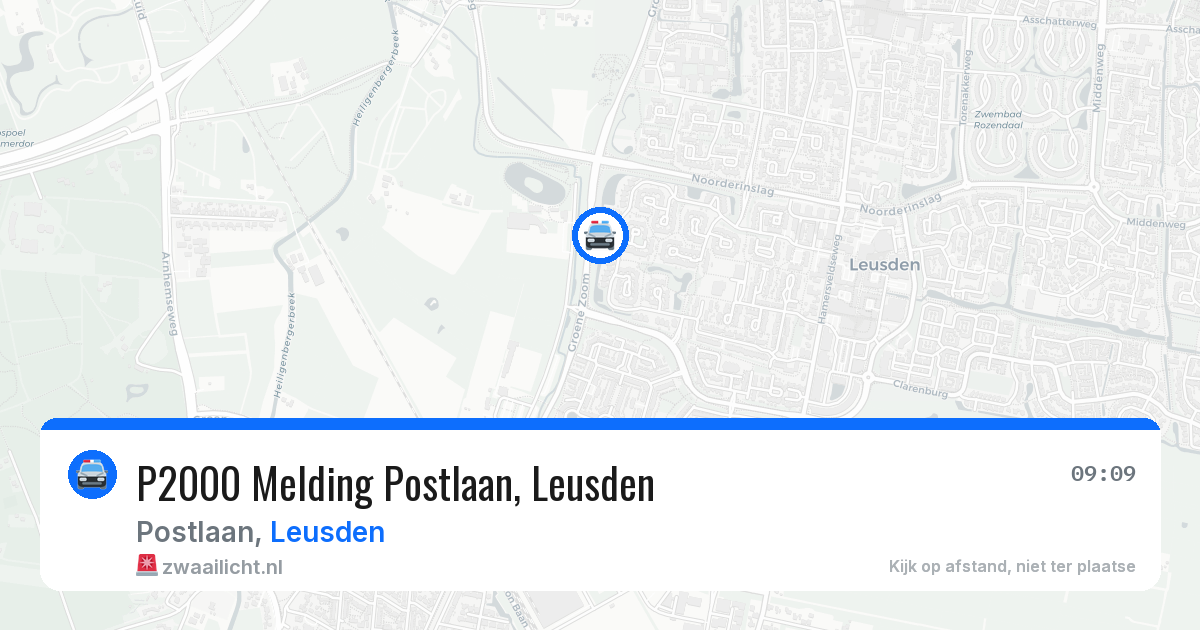 P2000 Melding Postlaan, Leusden — 18 jun 2026