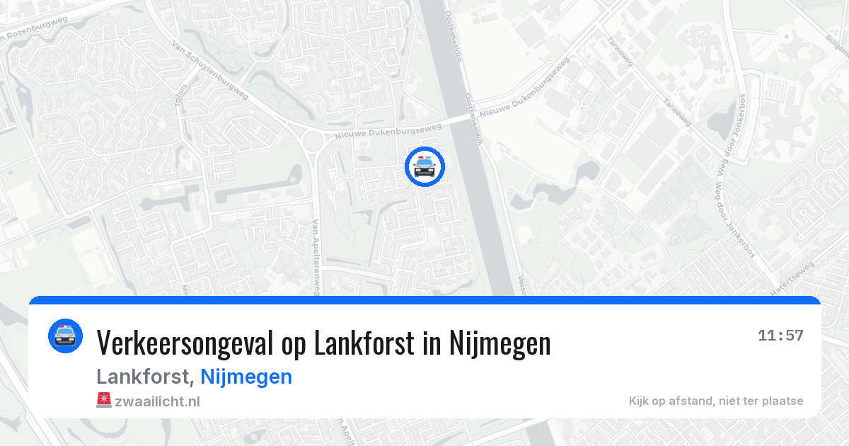 Verkeersongeval op Lankforst in Nijmegen — 25 jun 2026