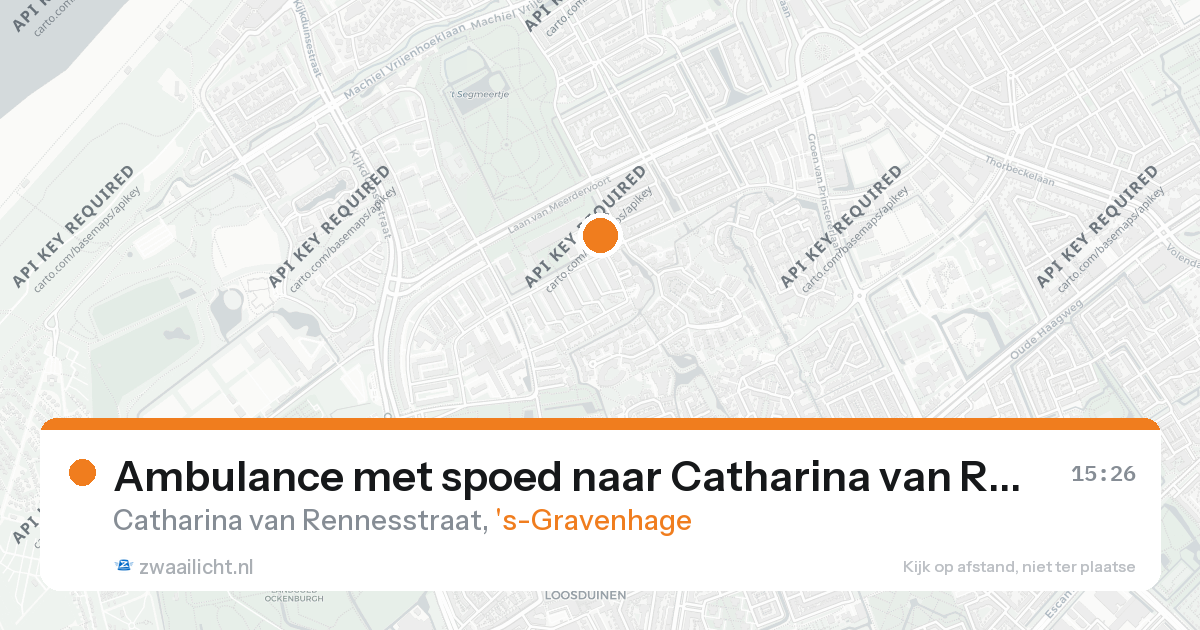 Ambulance met spoed naar Catharina van Rennesstraat in 's-Gravenhage — 26 aug 2026