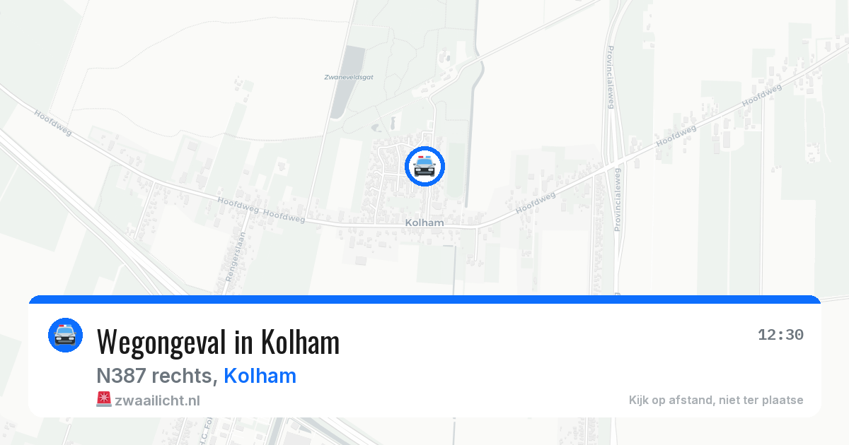 Wegongeval in Kolham — 8 apr 2026
