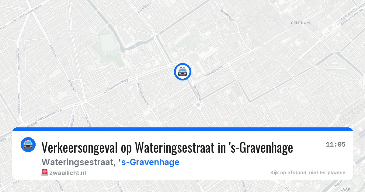 Verkeersongeval op Wateringsestraat in 's-Gravenhage — 10 mei 2026