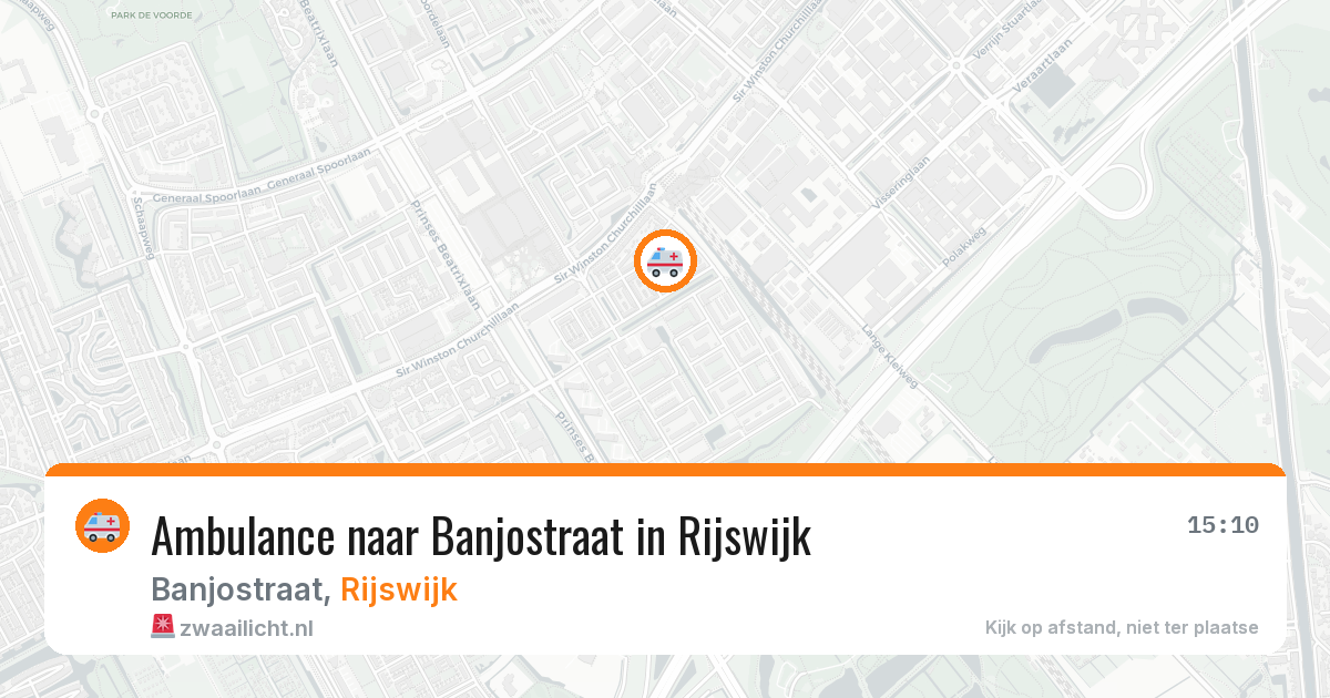 Ambulance naar Banjostraat in Rijswijk — 18 mei 2026