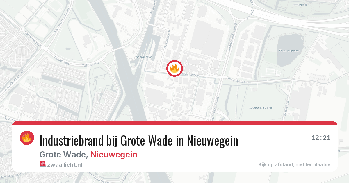 Industriebrand bij Grote Wade in Nieuwegein — 10 aug 2026