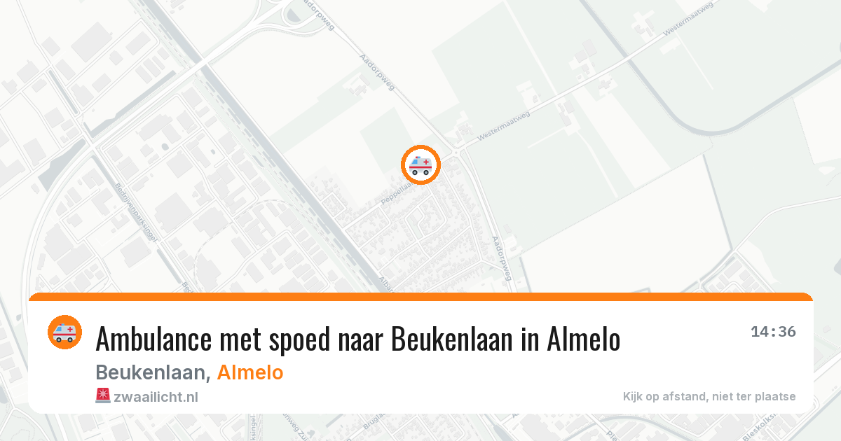 Ambulance met spoed naar Beukenlaan in Almelo — 11 aug 2026