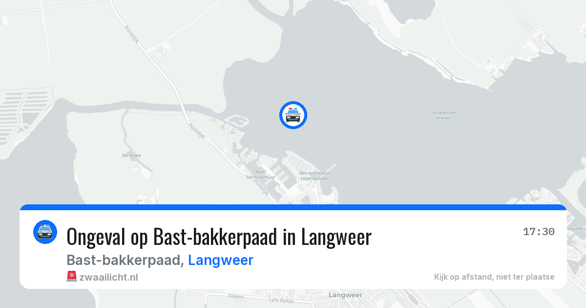Ongeval op Bast-bakkerpaad in Langweer — 26 jul 2026