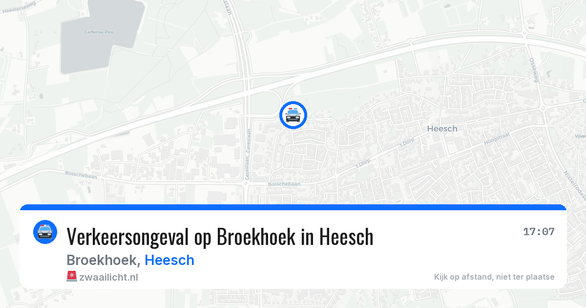 Verkeersongeval op Broekhoek in Heesch — 12 jun 2026