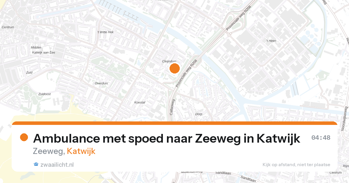 Ambulance met spoed naar Zeeweg in Katwijk — 29 mrt 2026