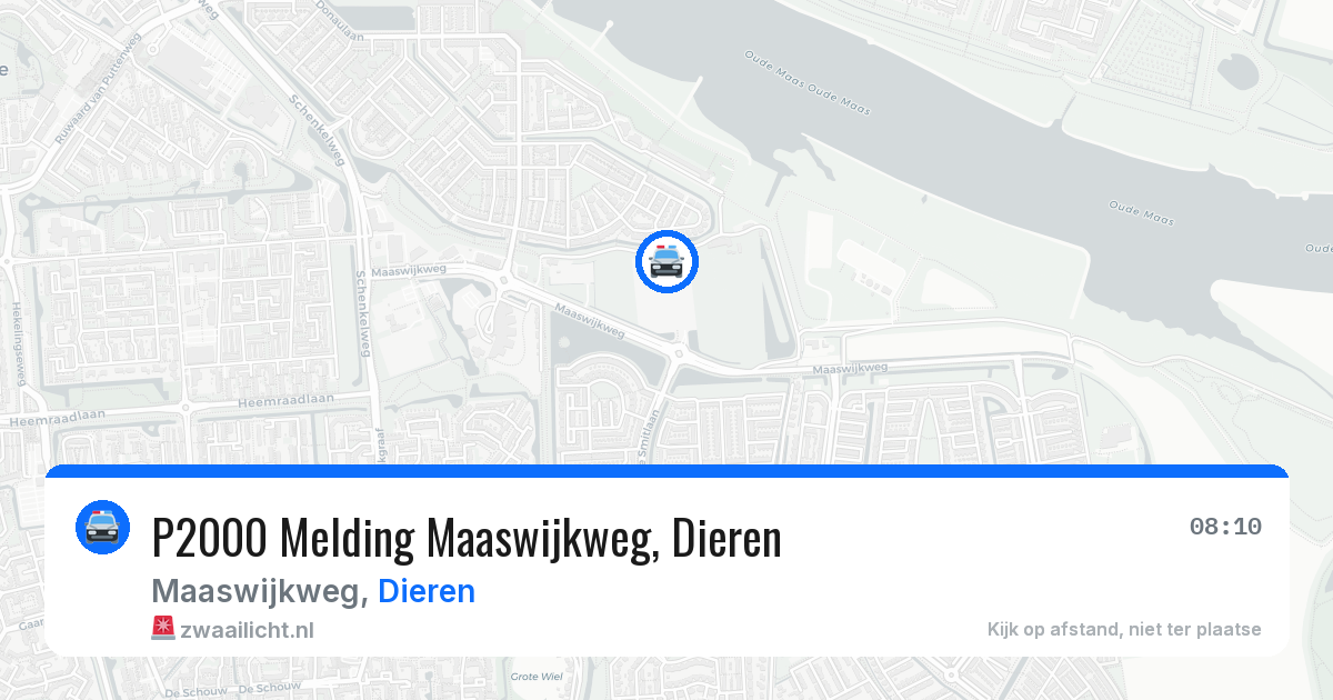 P2000 Melding Maaswijkweg, Dieren — 6 apr 2026