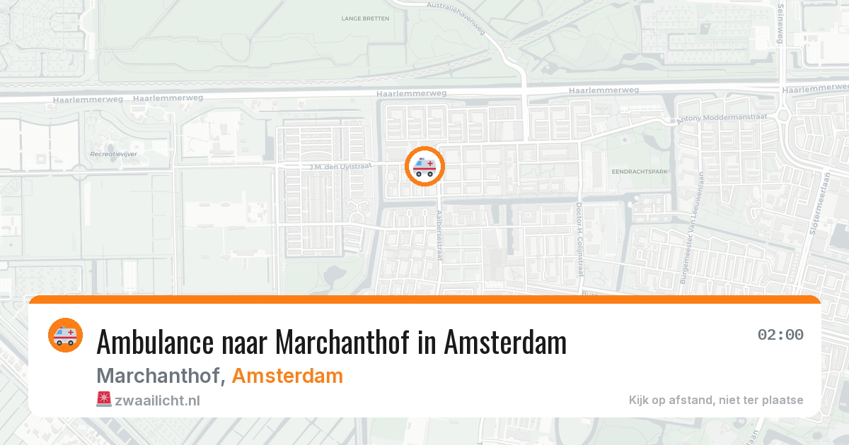Ambulance naar Marchanthof in Amsterdam — 19 jun 2026